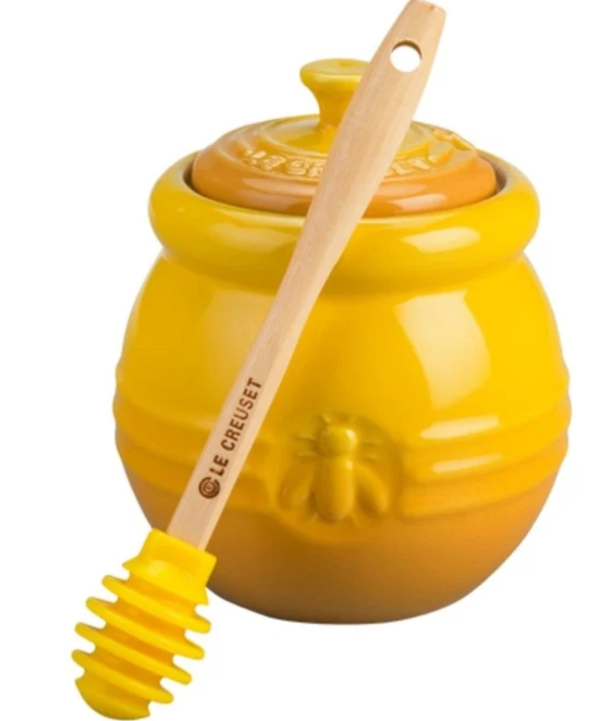 Le Creuset Stoneware Honey Pot with Dipper